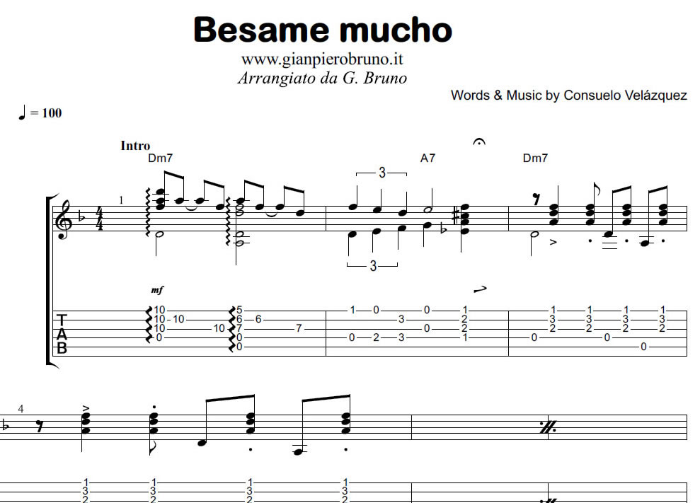 sheet-music Besame-mucho-